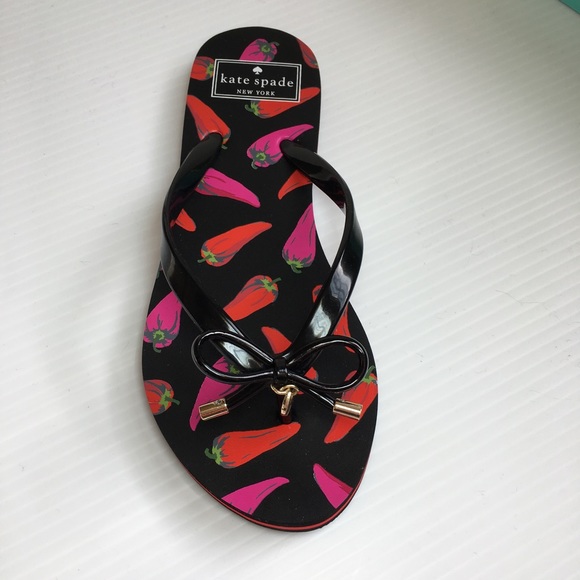 SALE❤️Kate Spade Flip Flops 6 7 - Picture 4 of 5